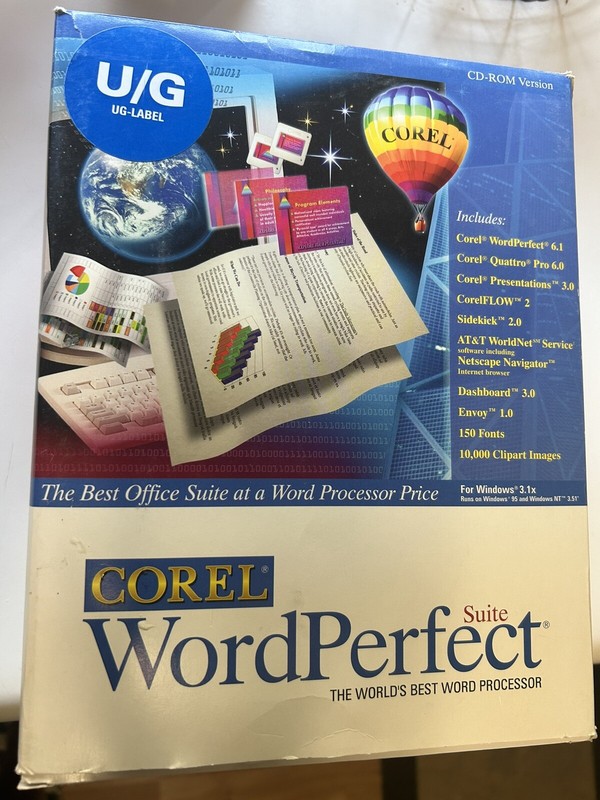 Corel Wordperfect Suite 8 Suite Professional – CD-Rom Version