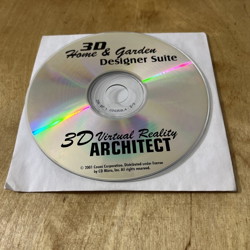 3D Home & Garden Designer Suite 3D Virtual Reality Architect 2001