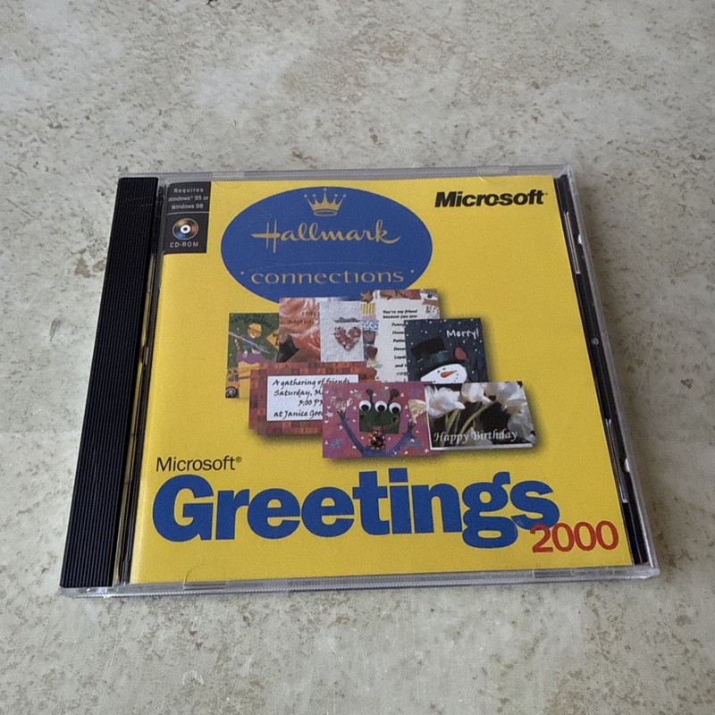 Microsoft Greetings 2000 CD Hallmark Connections Windows 95/98