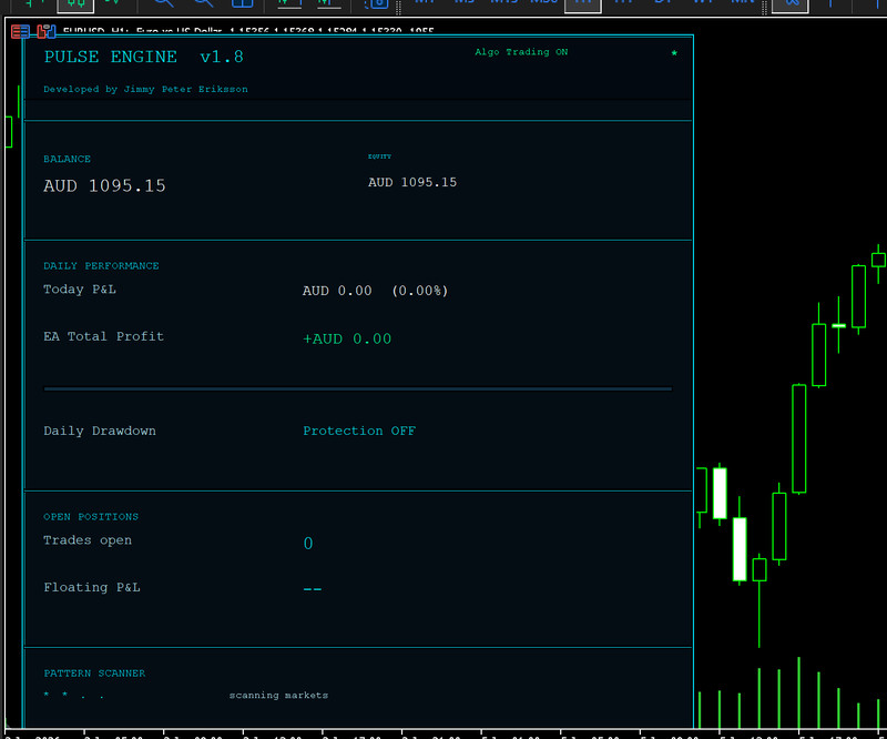 v1.8 Pulse Engine EA Metatrader MT5 MQL5 Gold Bot Trading Forex BTC gallery