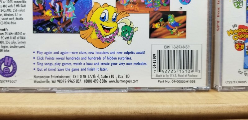 It's A Junior Adventure Arcade CD-ROM Sock Works FREDDI FISH Spy Fox Dry Cereal gallery