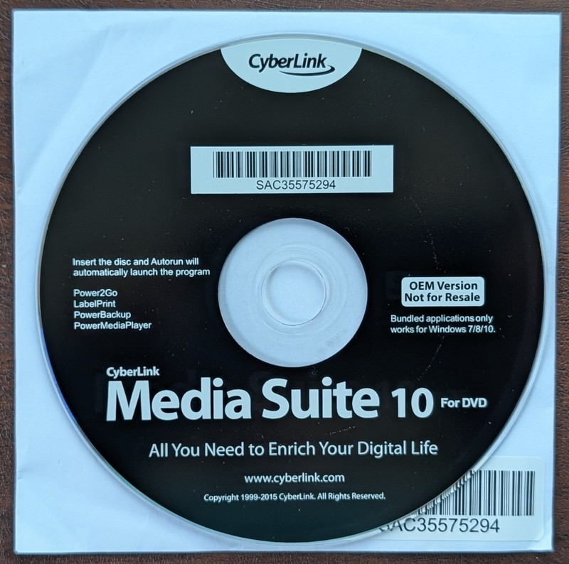 CyberLink Media Suite 10 for DVD Software