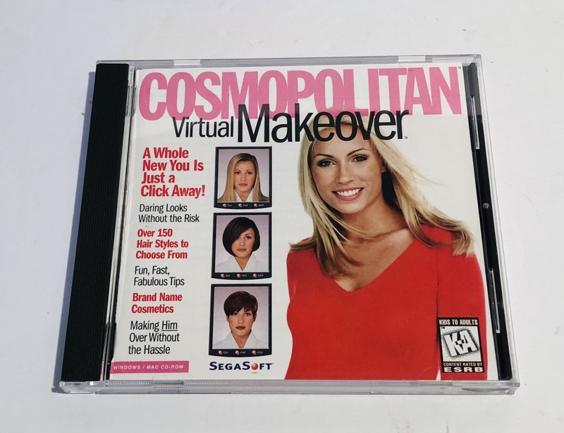 Cosmopolitan Virtual Makeover Windows/MAC CD-Rom 1997 Sega Soft Kodak gallery