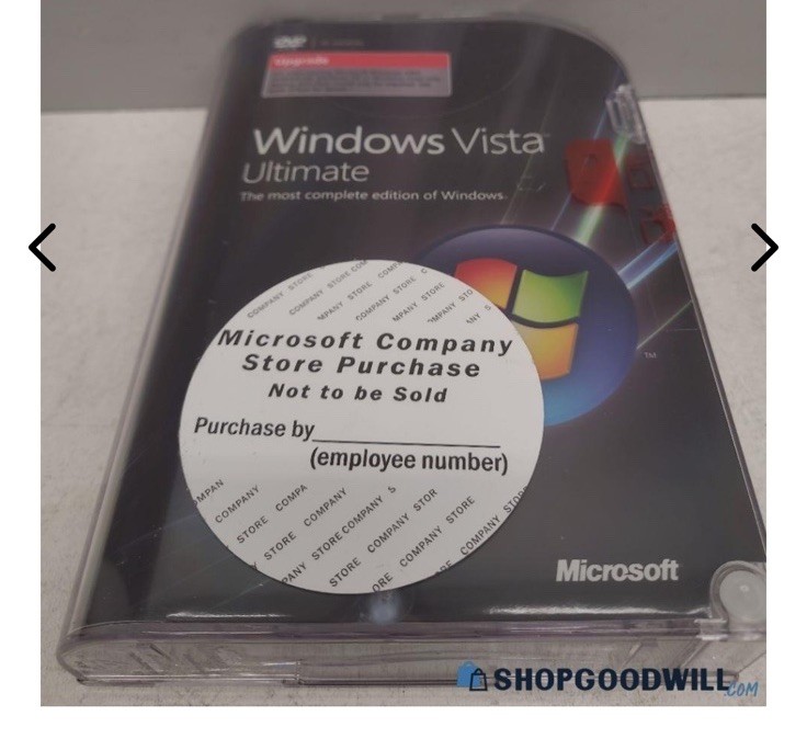 Microsoft Windows Vista Ultimate Full 32 Bit & 64 Bit DVDs =NEW SEALED BOX=