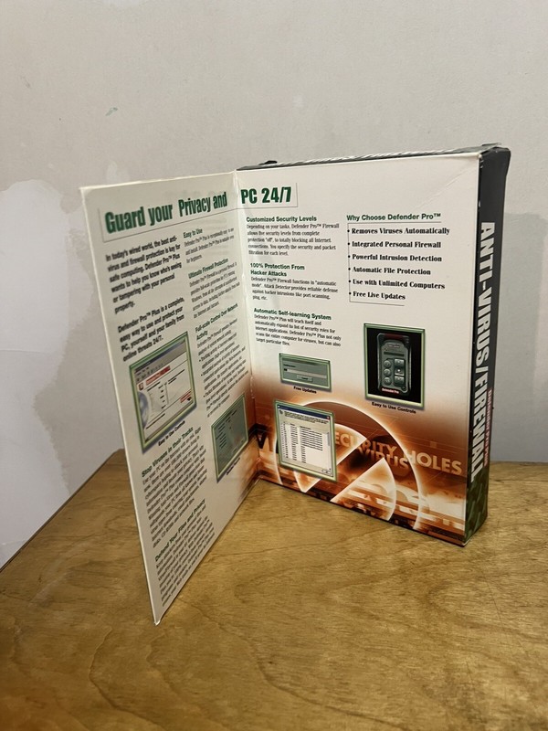 Defender Pro Plus Anti Virus / Firewall PC CD ROM Complete In Small Box gallery