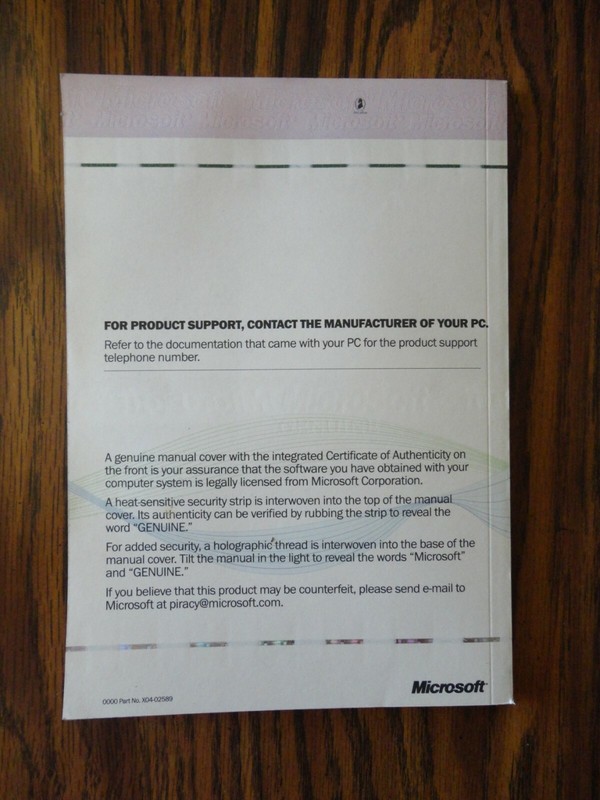 Microsoft Windows 98 Owner Manual 2nd Edition X04-15747 w Product Key Compaq gallery