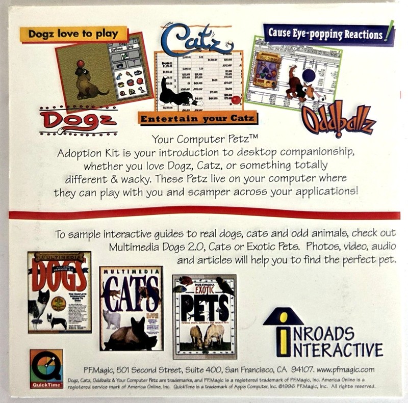 Your Computer Petz Adoption Kits - Demos, Win3.1/Win95/Mac CD-ROM, PF.Magic gallery