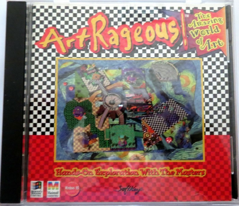 SoftKey ArtRageous! The Amazing World of Art (CD, 1995) Windows/Mac Compatible