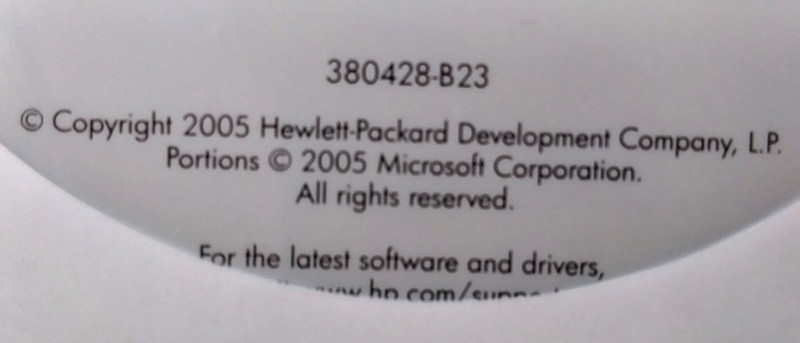HP Microsoft Windows XP Tablet PC Ed 2005 Software DVDs Recovery Multibay WinDVD gallery