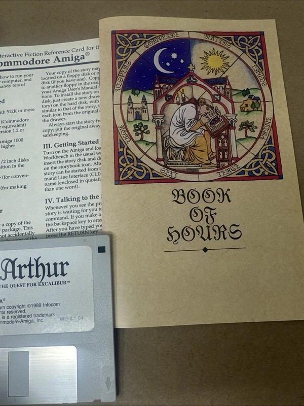 Arthur The Quest for Excalibur Commodore Amiga Game on 3.5" disk gallery