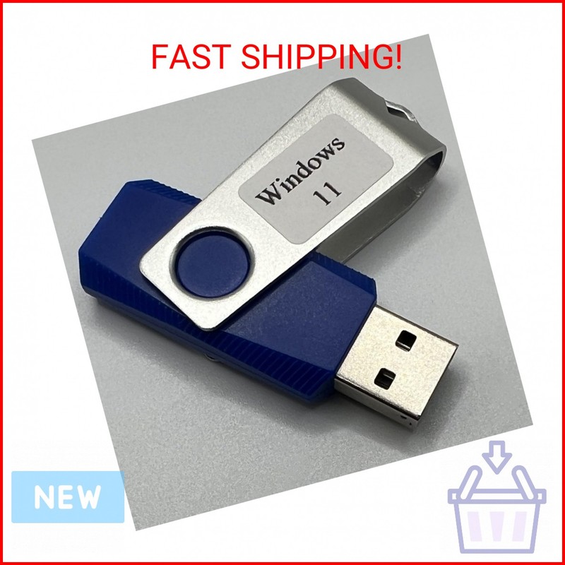 Recovery and Repair USB Drive for Windows 11, 64-bit, Install-Restore-Recover Bo