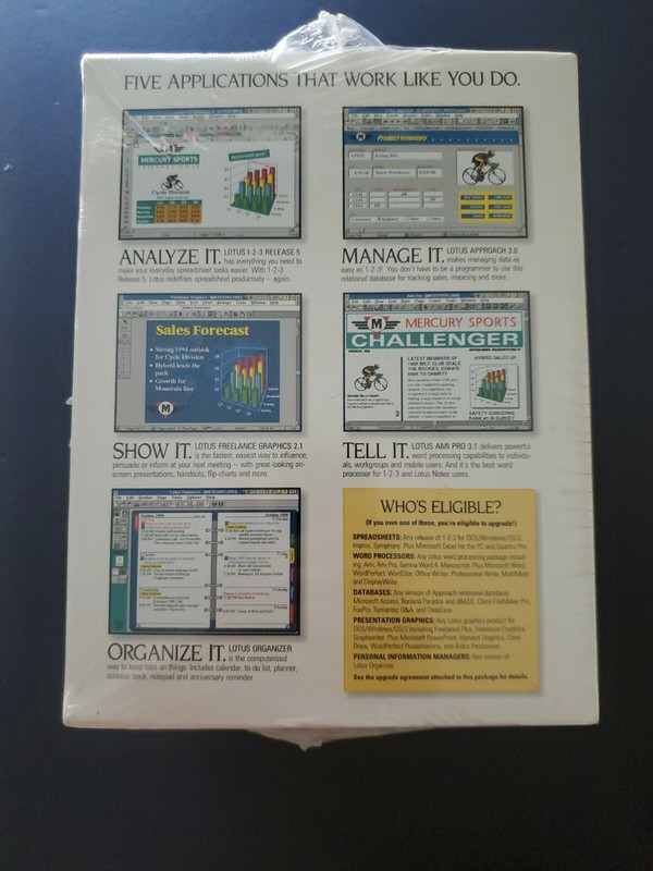 Lotus SmartSuite Release 4 Windows 3.1 New/Sealed 3.5" Diskettes 1-2-3 & More gallery