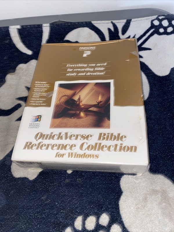 quickverse bible Reference collection Parsons Vtg Windows 90s Sealed In Box