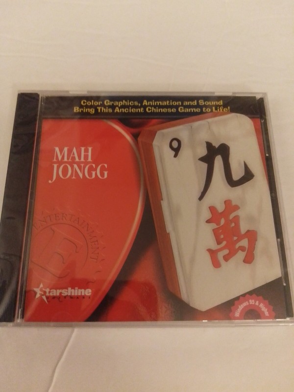 Starshine Software Mah Jongg CD-ROM For Windows 95 to XP Brand New Sealed