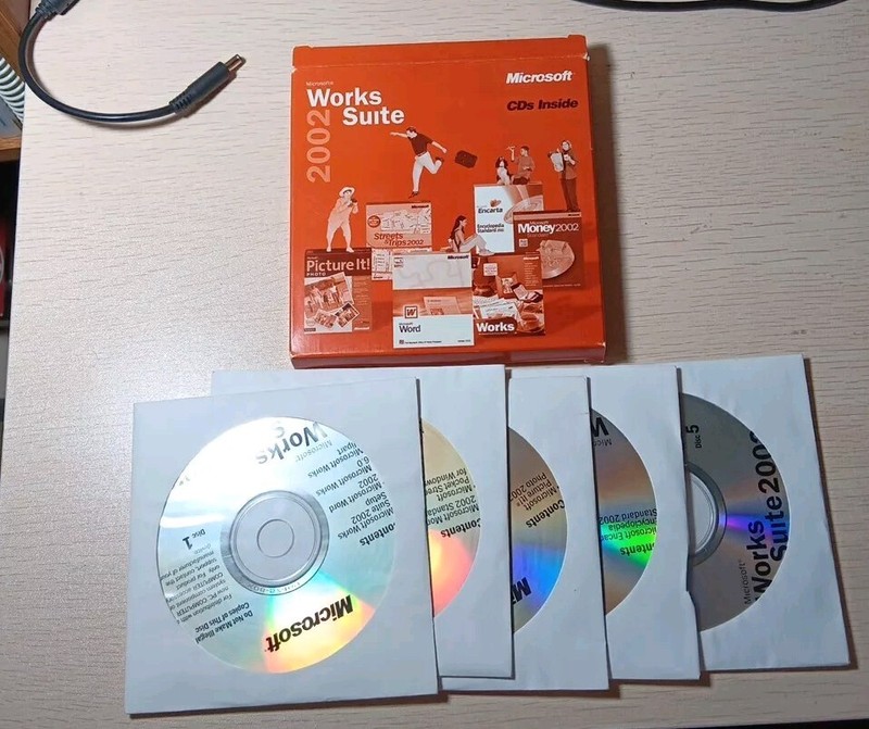 Microsoft WORKS SUITE 2002 5 CD Set With Product Key gallery