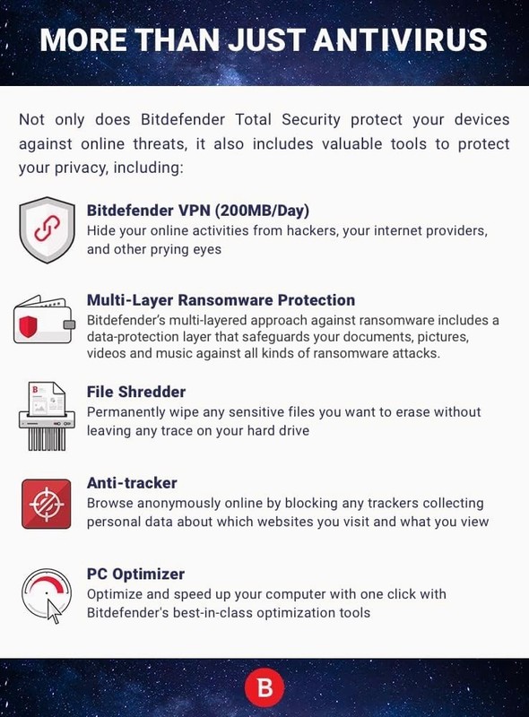 Bitdefender Total Security 2026 - 3 Years 3 Devices + Daily VPN gallery