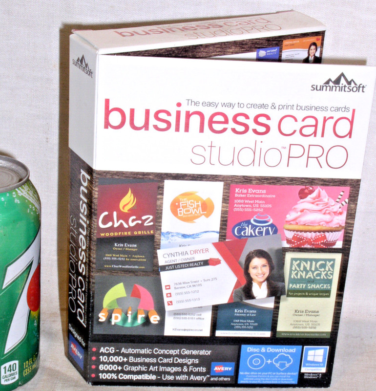 SEALED RETAIL BOX SUMMITSOFT BUSINESS CARD STUDIO PRO DOWNLOAD KEY FOR WINDOWS
