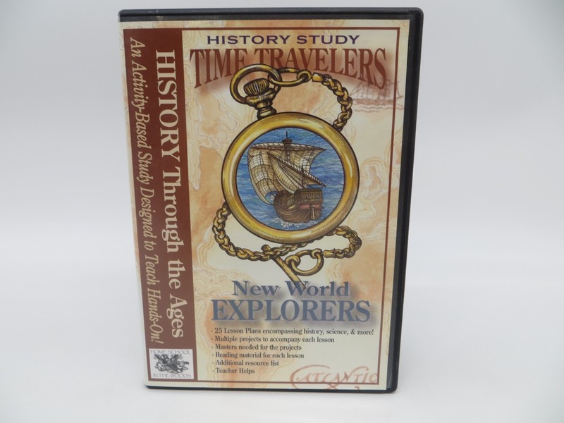 History Study Time-Travelers: New World EXPLORERS PC/MAC Computer CD-ROM