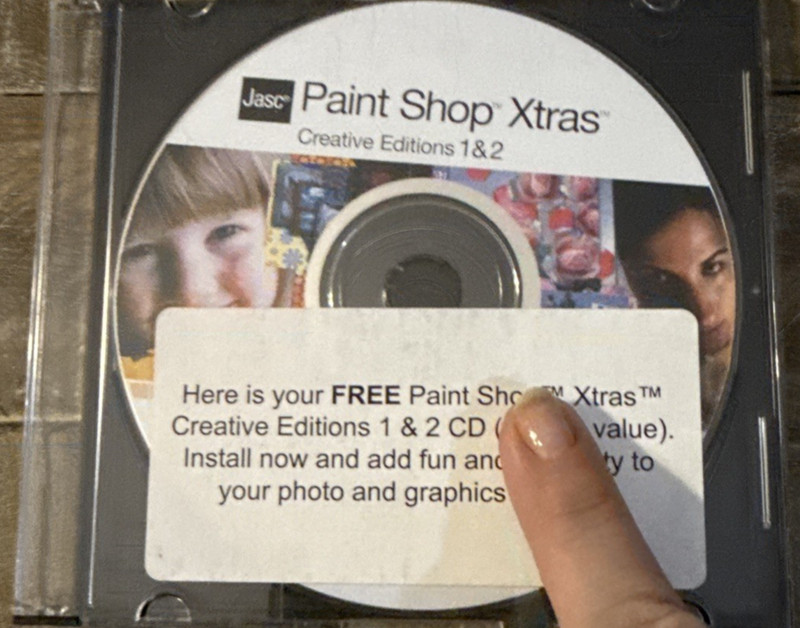 Paint Shop Xtras PC Cd Rom-RARE