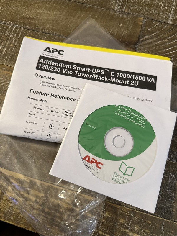 APC Smart UPS Tower Rack PC CD Rom