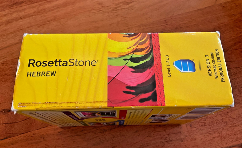 OPEN BOX RosettaStone Hebrew Level 1,2, & 3 Version 3 WIN/MAC CD-ROM Personal ED gallery