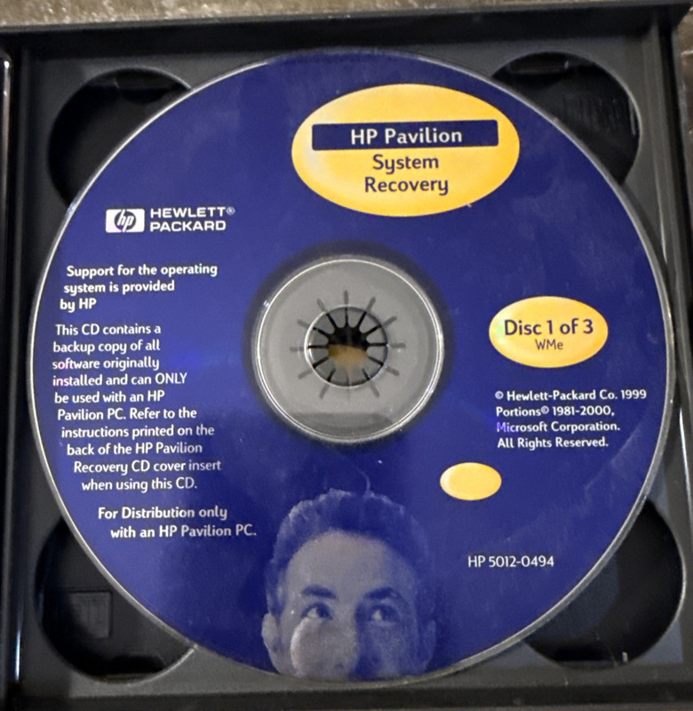 HP Pavilion Recovery PC Cd Rom (2 Discs AsShown In Photos)MISSING DISC 2 gallery
