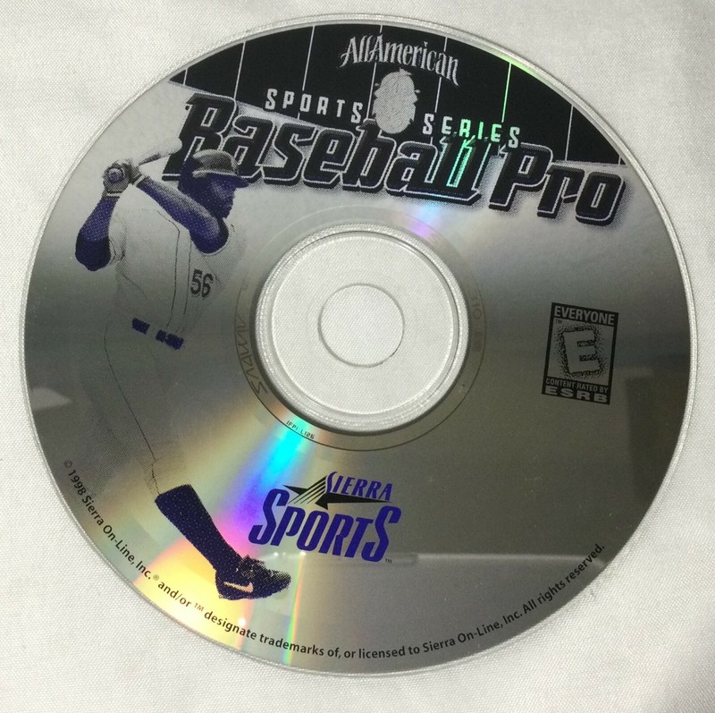 Front Page Sports/Sierra – Baseball Pro 98 (BBPRO98) Software Disk – SHIPS FREE!