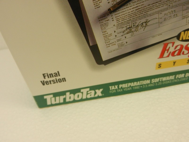 TurboTax 1992 Personal/1040 3.5 and 5-1/4 floppy disks VER 10.0 gallery