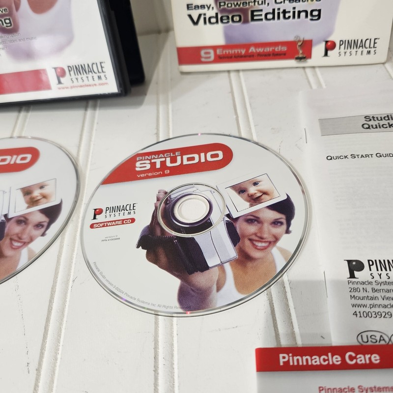 Pinnacle Studio Version 9 Upgrade Kit Disc PC CD-ROM+Bonus DVD + Product Manual gallery