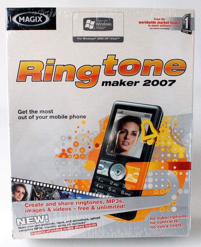 MAGIX RINGTONE MAKER 2007 SOFTWARE FOR WINDOWS 2000 XP VISTA NEW SEALED !