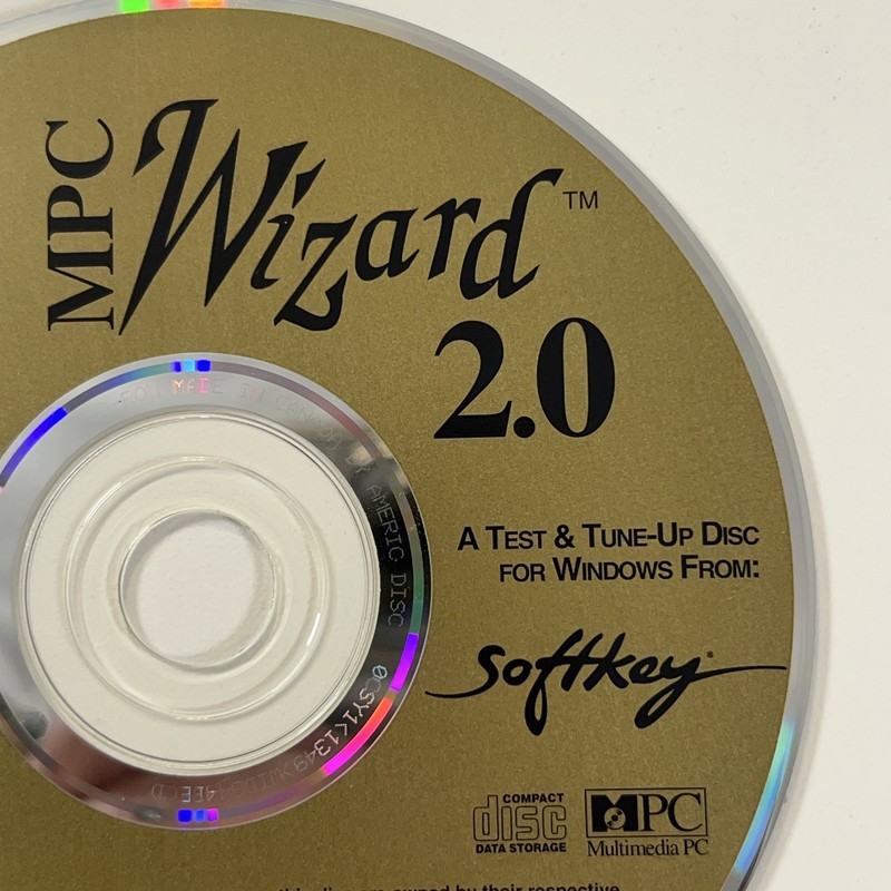 Vintage MPC Wizard 2.0 Test & Tune-Up PC CD-ROM Aris Entertainment Windows 3.1 gallery
