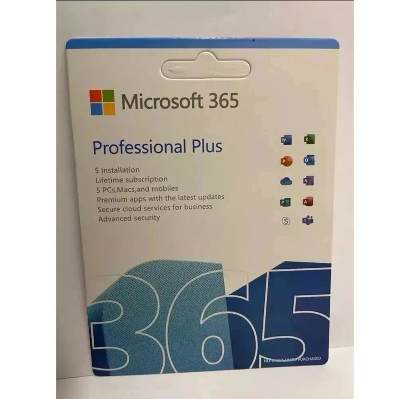 Microsoft Office 365 – Pro Plus Drive Windows PC & Mac – Lifetime 5 Users PC