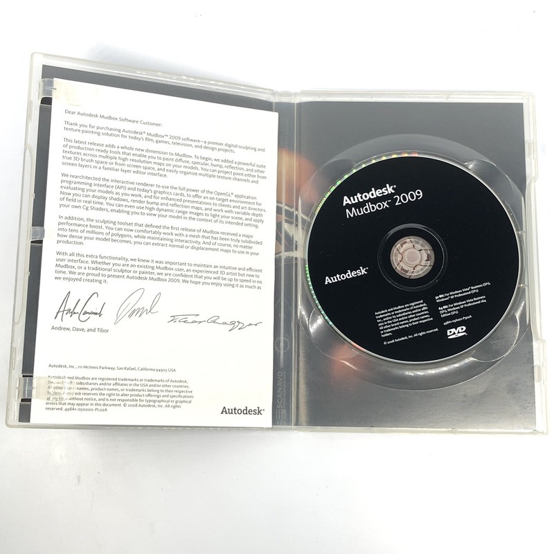 Autodesk Mudbox Student Version 2009 English DVD Only With Serial Number & Key gallery