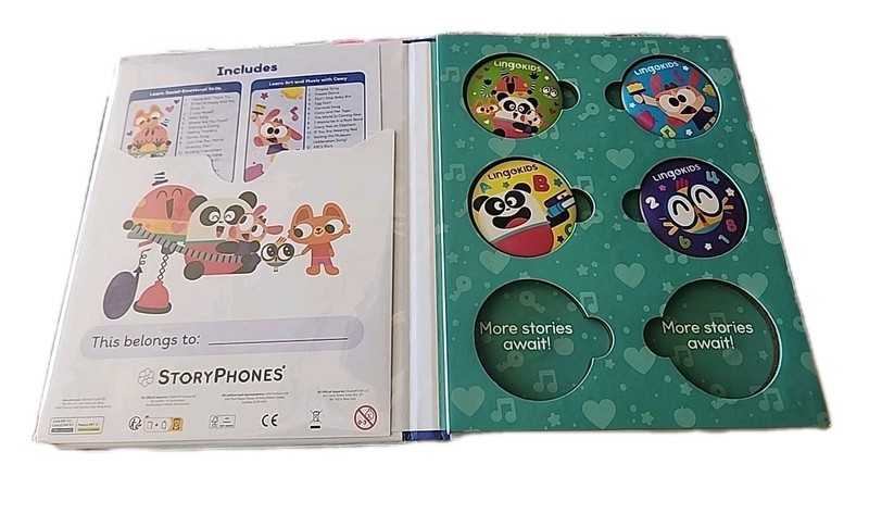 LingoKids StoryPhones 4 Educational Kids songs Screen Free Audio Disks NEW gallery