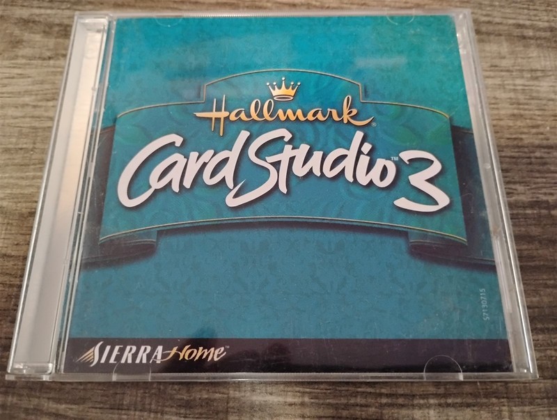 Hallmark Card Studio 3 PC CD-ROM 2-disc Set Sierra 2001 Windows 95/98/Me/2000/NT