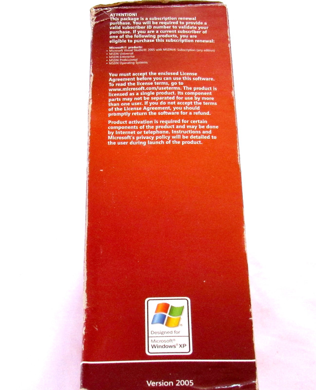 Microsoft Visual Studio 2005 Professional Edition MSDN - Sub Renewal + POSTERS gallery