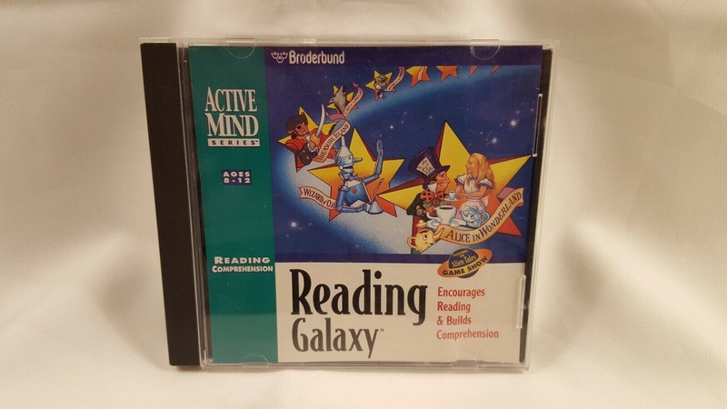 READING GALAXY Reading Comprehension ACTIVE MIND – BRODERBUND / CD-ROM PC & MAC