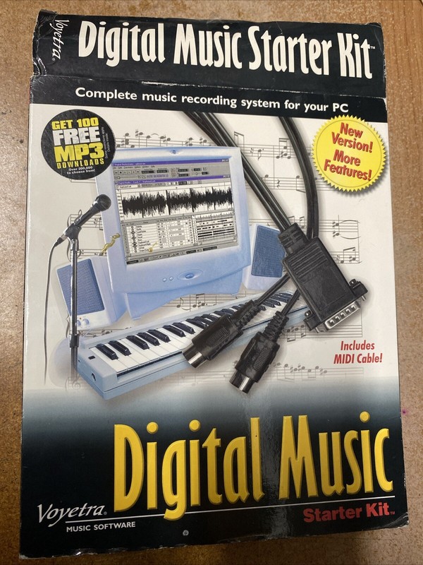 Voyetra Computer Music Starter Kit Music Software CD-ROM Never Used, Open Box