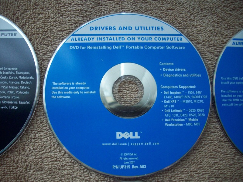 8 Dell Cds Discs For Applications-Drivers & Utilities-Monitors-Operating System gallery