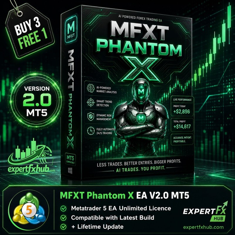 v2.0 MFXT Phantom X EA Metatrader MT5 MQL5 Gold Bot Trading Forex prop firm