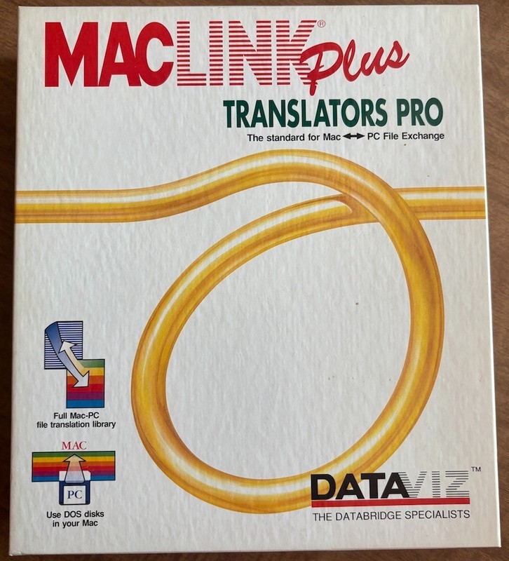 Maclink Plus Translators Pro on 3.5″ disks with box and manual for Macintosh