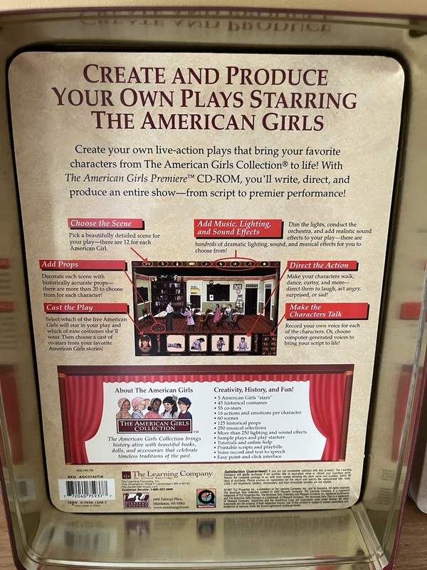 The Learning Company The American Girls Premiere PC Mac Collector Tin Complete gallery