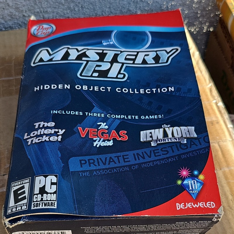 PopCap Mystery P.I. Hidden Object Collection PC Software CD-ROM