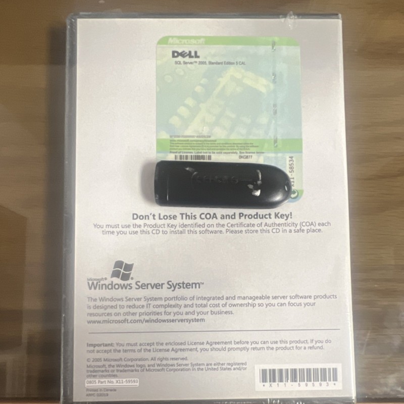 Microsoft SQL Server 2005 Standard Edition CD Windows Database English gallery