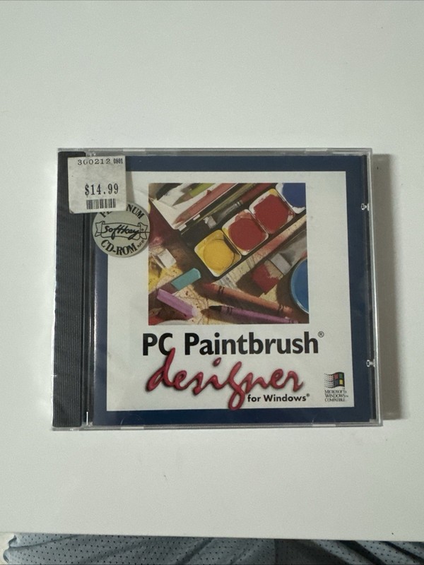 Pc Paintbrush Designer For Windows CD – New Sealed – Free Shipping