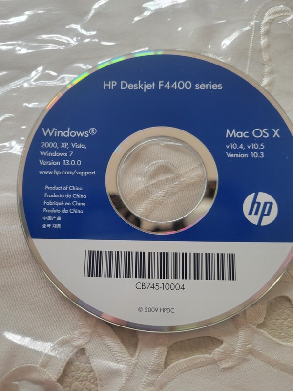 2009 HP Deskjet F4400 series disc