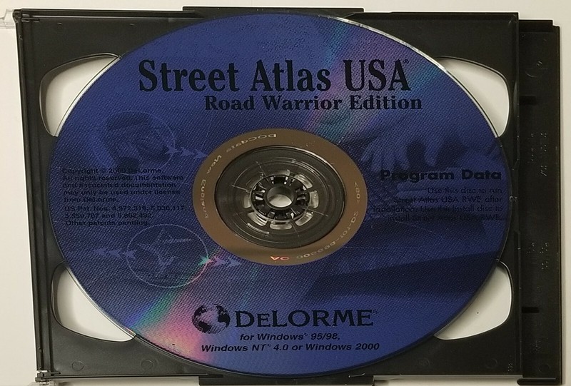 DeLorme Street Atlas USA Road Warrior Edition 2 CD Set Windows 95/98/NT 4/2000 gallery