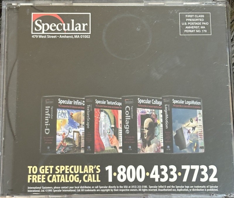 Specular Infini-D 3D Animation And Design Pro Resources With Key Cd 1996 gallery