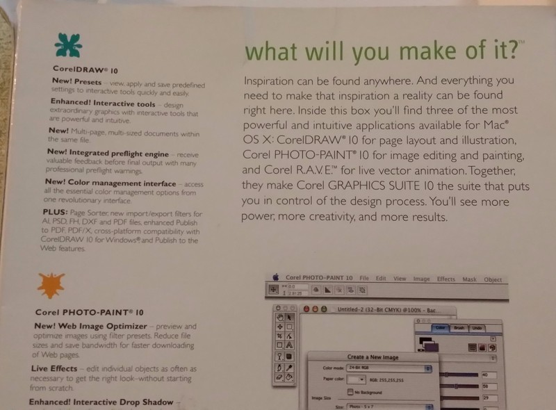 Corel Graphics Suite 10 Upgrade Macintosh (May be incomplete) Computer Apple gallery