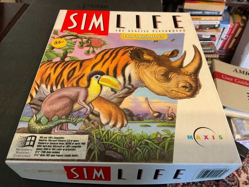Maxis SIMLIFE software on 3.5″ 720K Disks